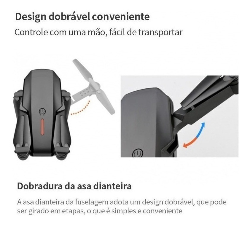 Drone E88 Pro 4k Hd Câmera Dupla Com 3 Baterias - Imagem 3