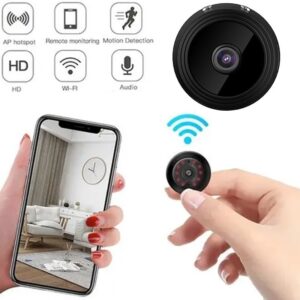 Mini Câmera Wifi Com Sem Fio 1080p Add 128gb Cartão
