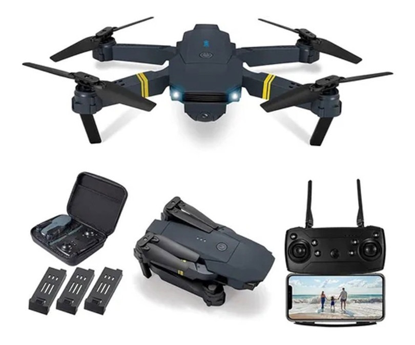 Drone E58 Com Câmera Dupla Hd+ 3 Baterias