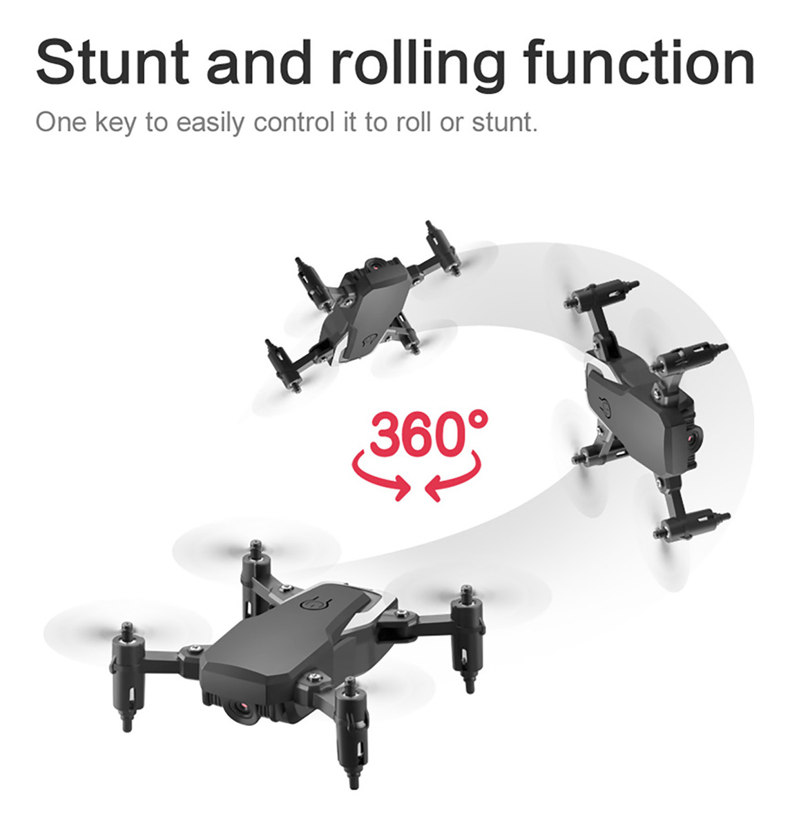 4k Altitude Hold Rc Drone Controle Remoto Quadcopter Dobráve - Imagem 6