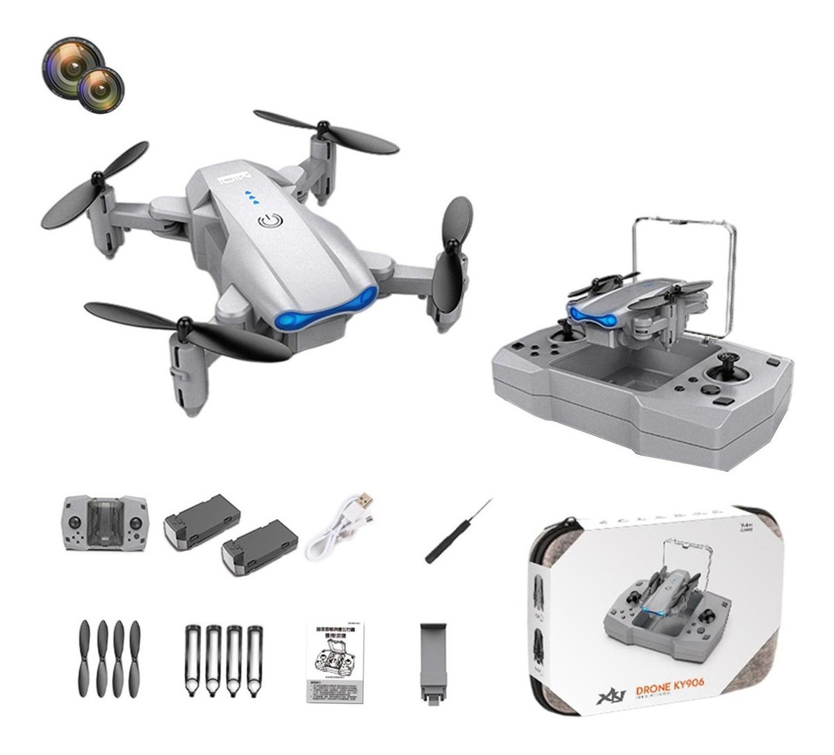 Ky906 Mini Drone 4k Altitude Hold Rc Helicóptero - Imagem 31