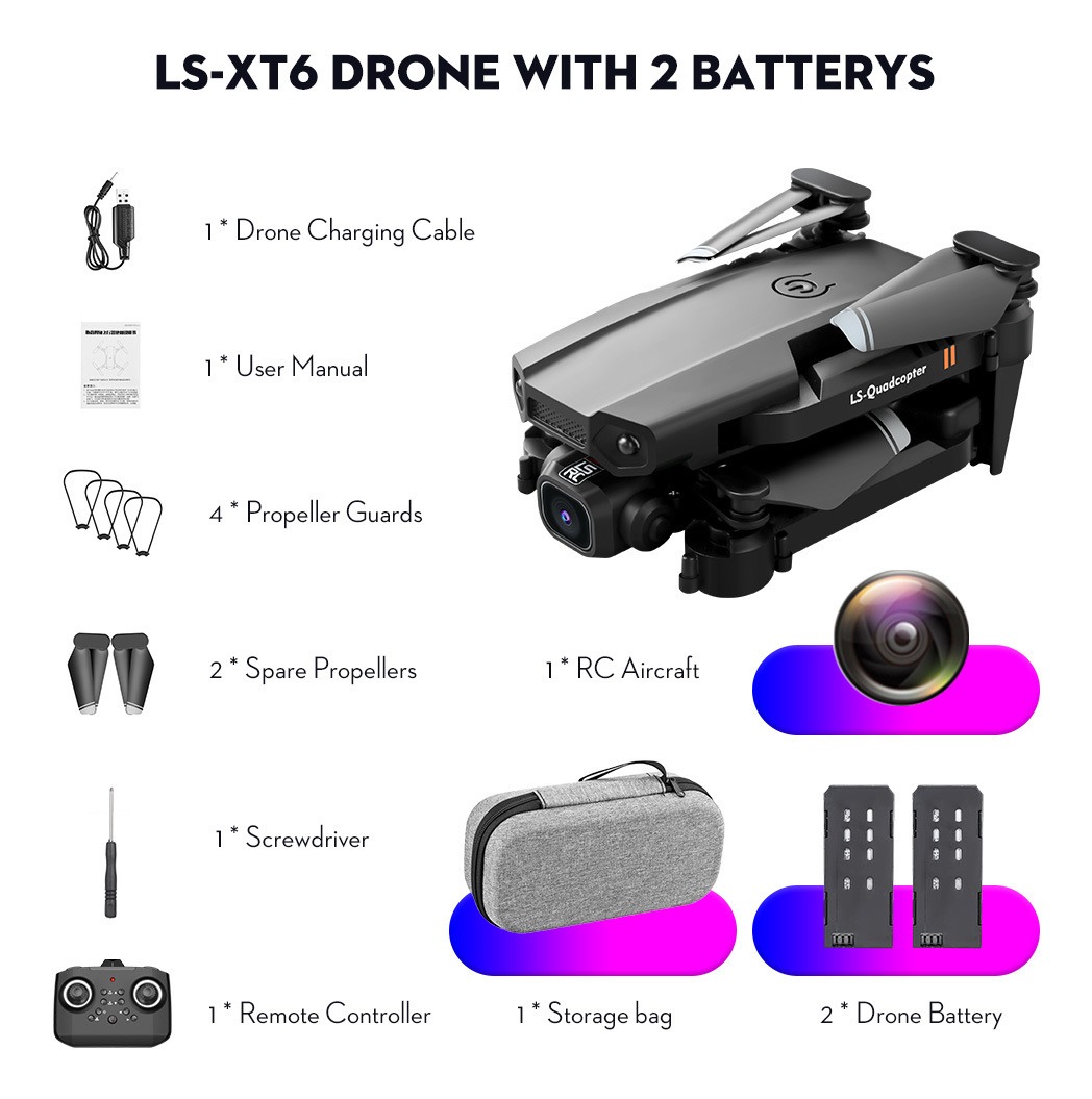 Drone Cr Ls-xt6 Com Câmera 1080p - Imagem 3