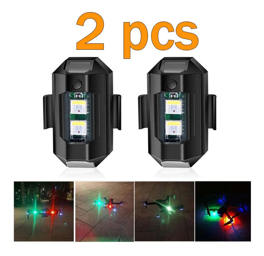 Mini Luz Estroboscópica Led Ulanzi Para Moto Drone, 2 Peças