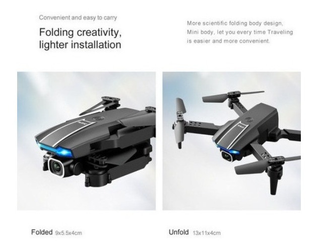 Câmera Drone Profissional 4k + 1batteries - Imagem 3