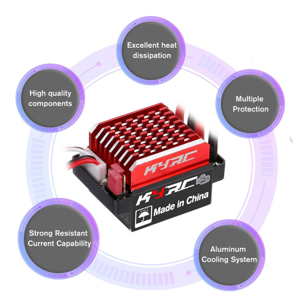 550 21t Escovado Motor Com 60a/360a Esc Escovado Elétrico - Imagem 7