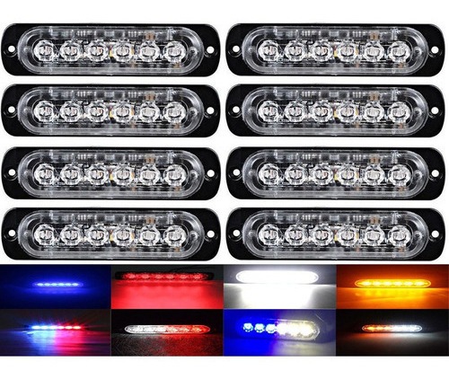 2 Barra De Luz Led Lateral Strobe Escort Patrol 18 Função - Imagem 9