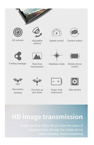 Câmera 4k Mini Drone E99 Pro Professional Com 2 Baterias - Imagem 4
