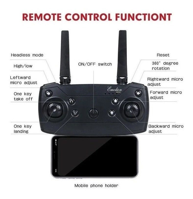 El Dron E58 Inclui Una Cámara Y Três Baterias - Imagem 3