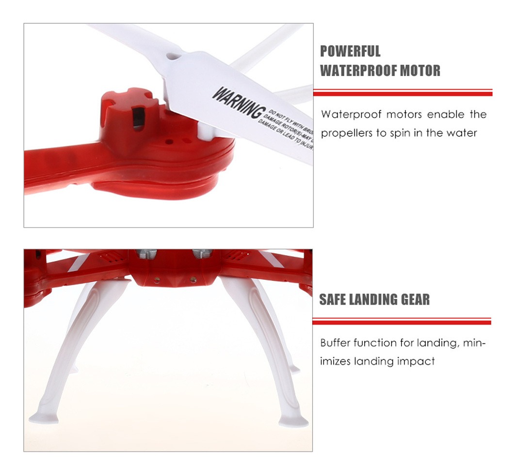 F2 2.4g 4ch 6 Axis Gyro Rtf Waterproof Drone Com Headless M - Imagem 4