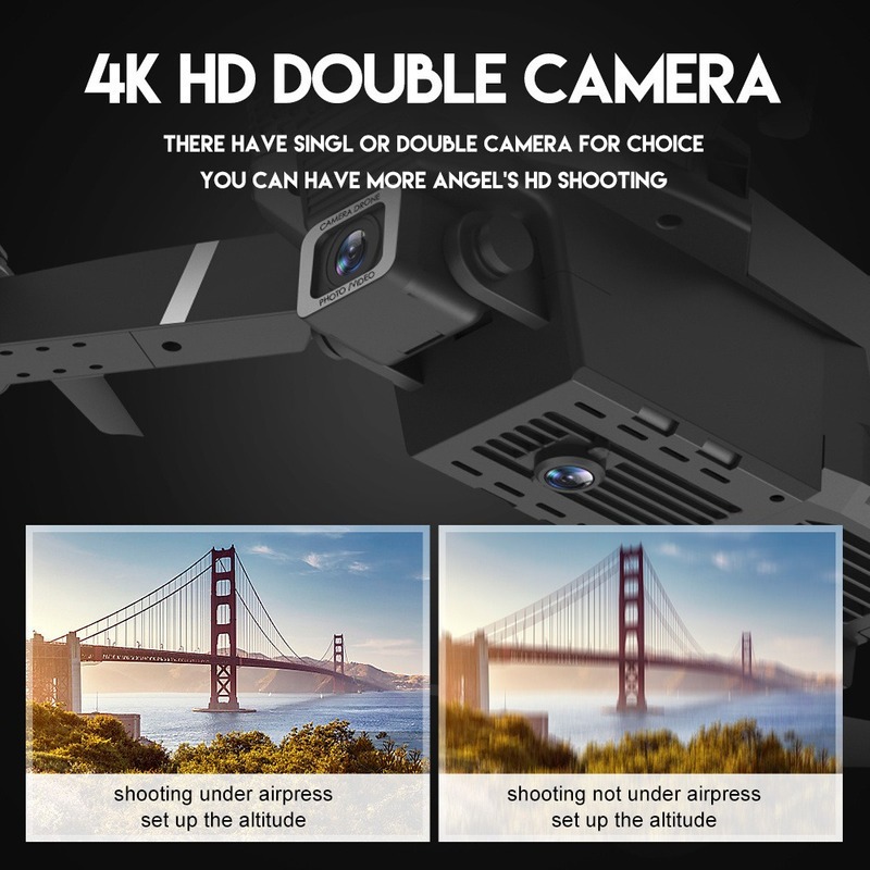 Drone Dobrável Xkj E88 Pro Com Câmera Dupla Grande Angular4k - Imagem 10