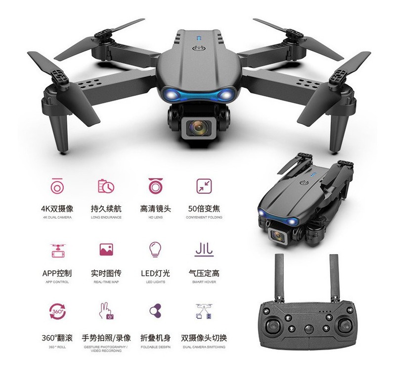 Drone Com Câmera Dupla 4k De Profissional De Alta Definição - Imagem 6