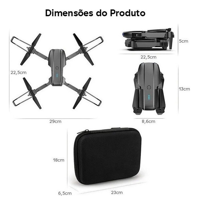 Drone 4k Câmera E99 Dupla Longa Duração Da Bateria - Imagem 8
