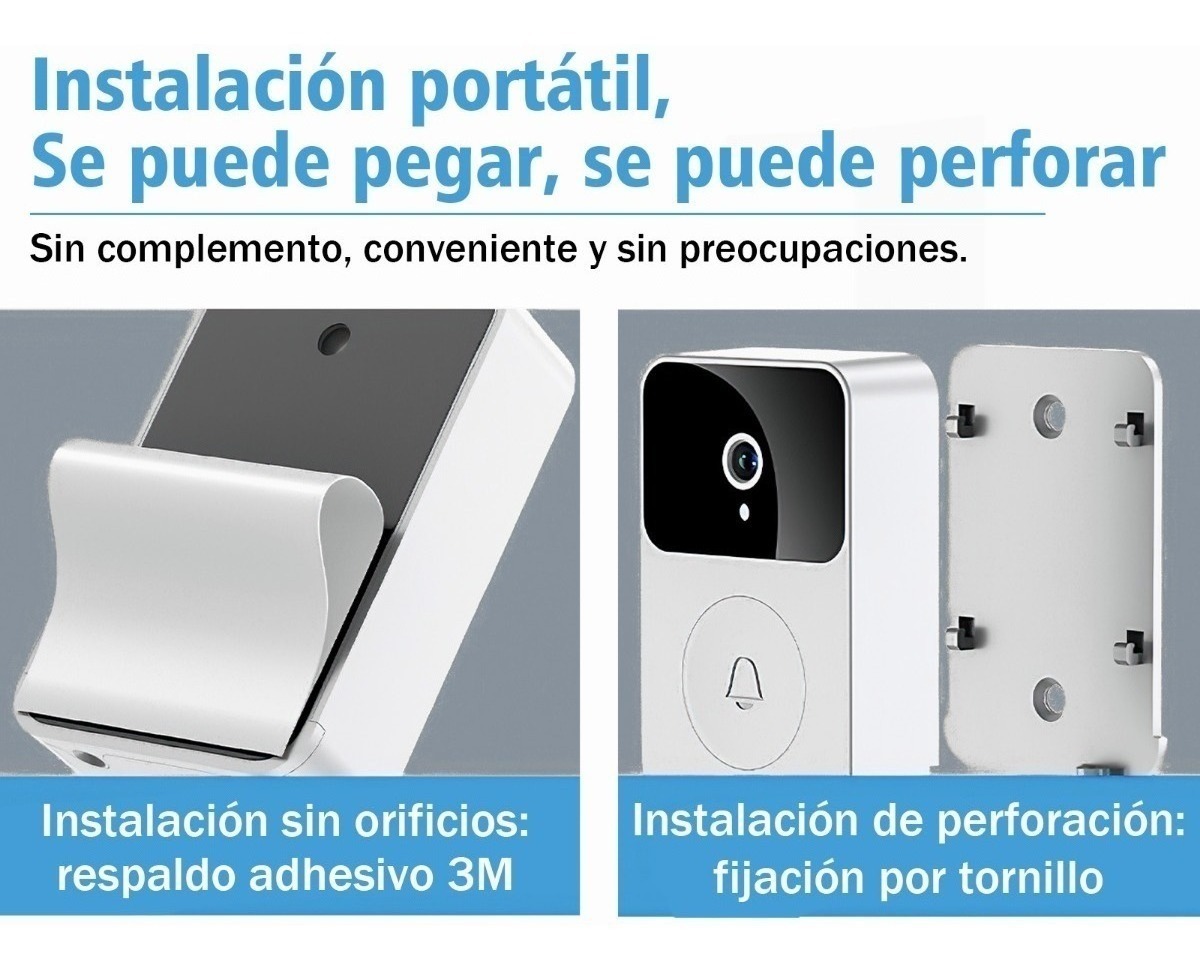 Campainha Vídeo Porteiro Monitoramento Remoto Sem Fio Wifi - Imagem 6