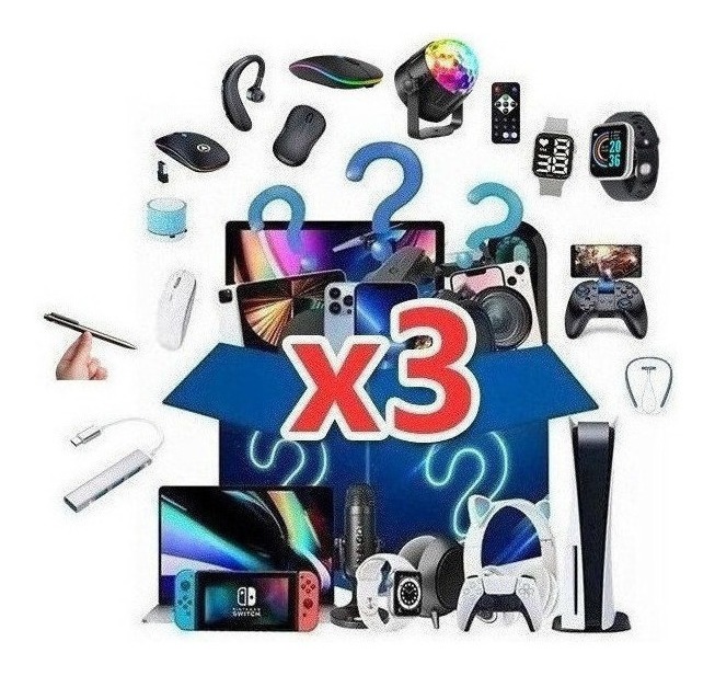 Caixa Cega Numérica Misteriosa Lucky X3