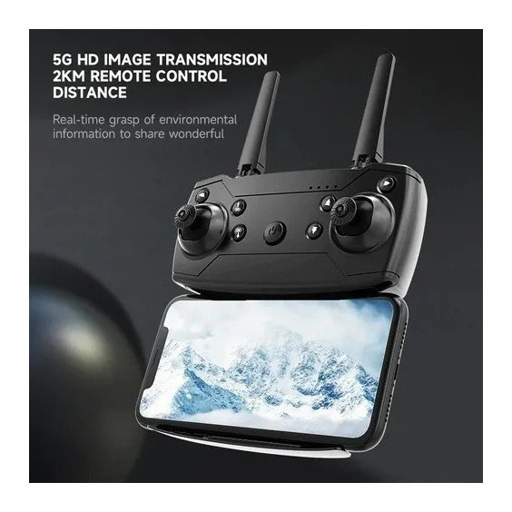 Drone De Câmera Dupla 2,4 Ghz 4k De Longa Vida Útil Com Bate - Imagem 9