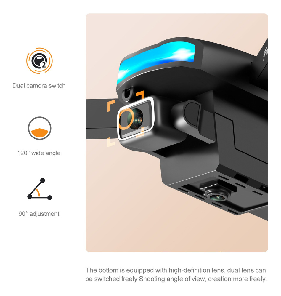 Mini Drone Profissional Câmera Inteligente Evitar Obstáculos - Imagem 6