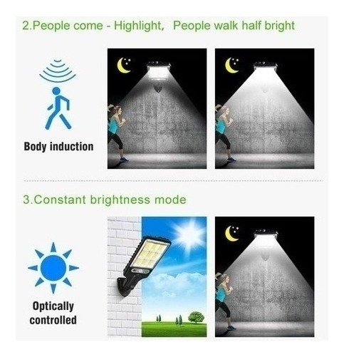 Lazhu Kit Refletor Solar Luminárias Solar 200w - Imagem 5