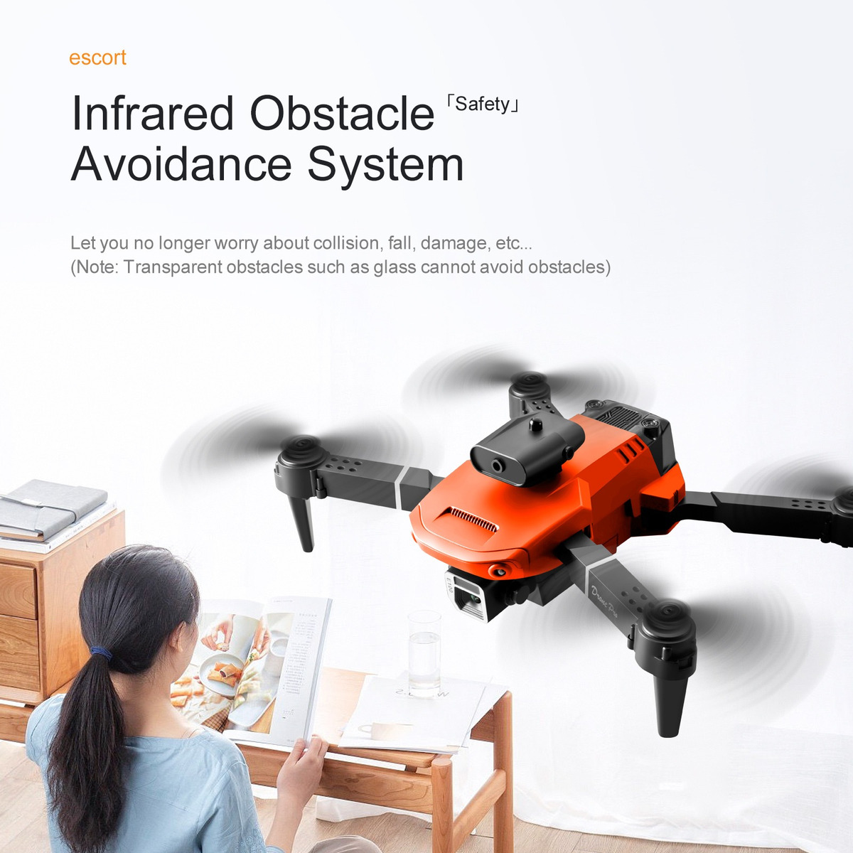 Drone Profissional Câmera 4k Evitação + 2 Baterias - Imagem 16