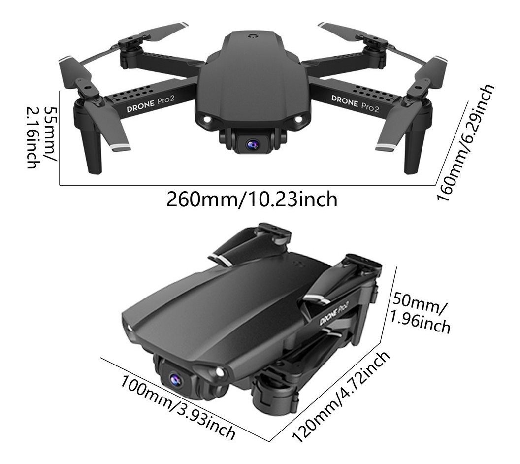 Câmera Dupla E99 Pro2 Rc Mini Drone 4k Hd - Imagem 5
