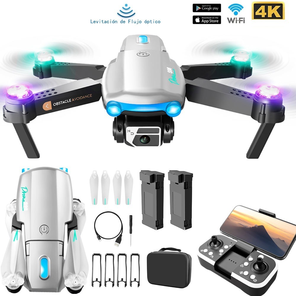 Mini Drone Infantil De Fotografia Aérea Led Rc Com Camera - Imagem 8