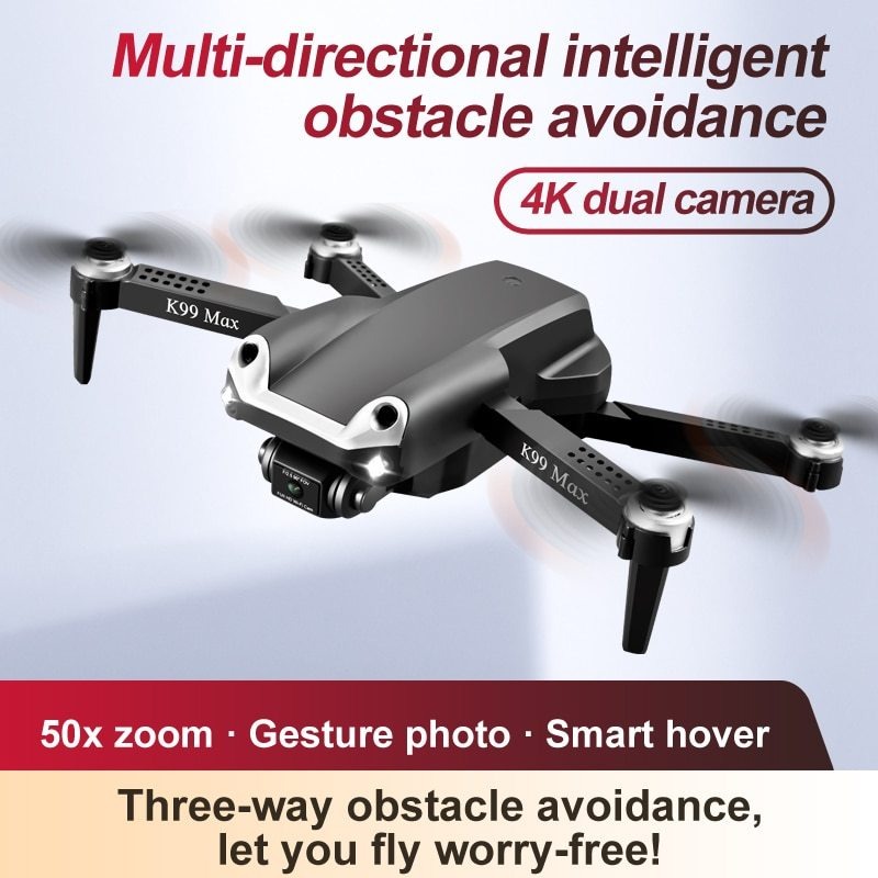 Oas Drone 4k Dron 2.4ghz Wifi Câmera Dupla + 2 Baterias - Imagem 2