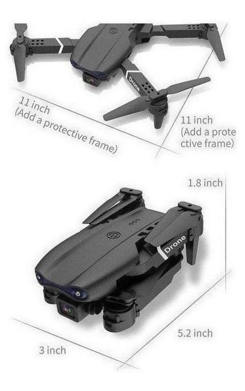 Câmera 4k Mini Drone E99 Pro Professional Com 2 Baterias - Imagem 10