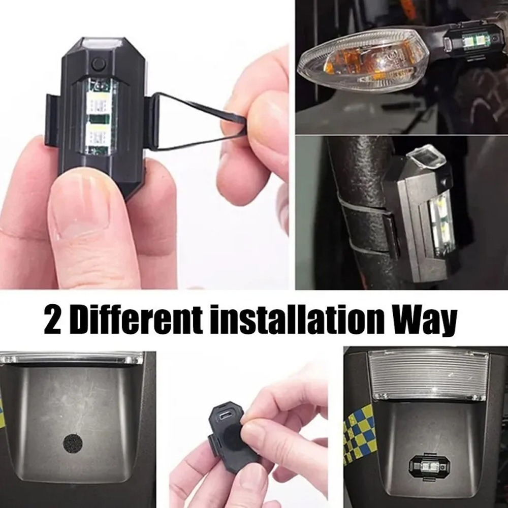 10pcs Luzes Da Motocicleta Rc Drone Levou Luz De Posição Do - Imagem 8