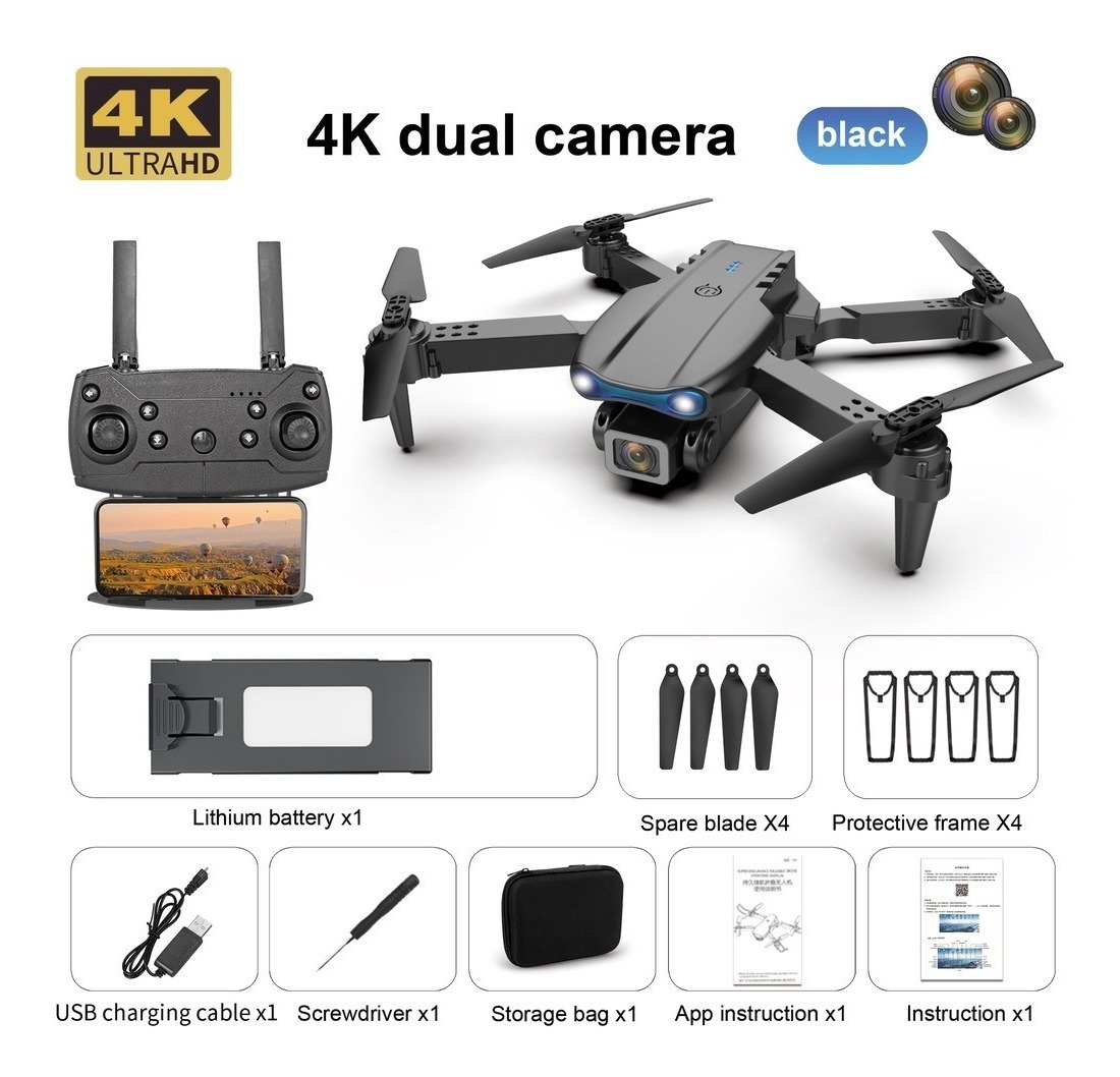 Drone Com Câmera Dupla 4k De Profissional De Alta Definição - Imagem 11