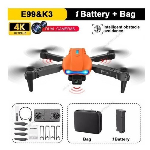 E99 Pro Drone 4k Câmera Dupla Edição Para Evitar Obstáculos - Imagem 9