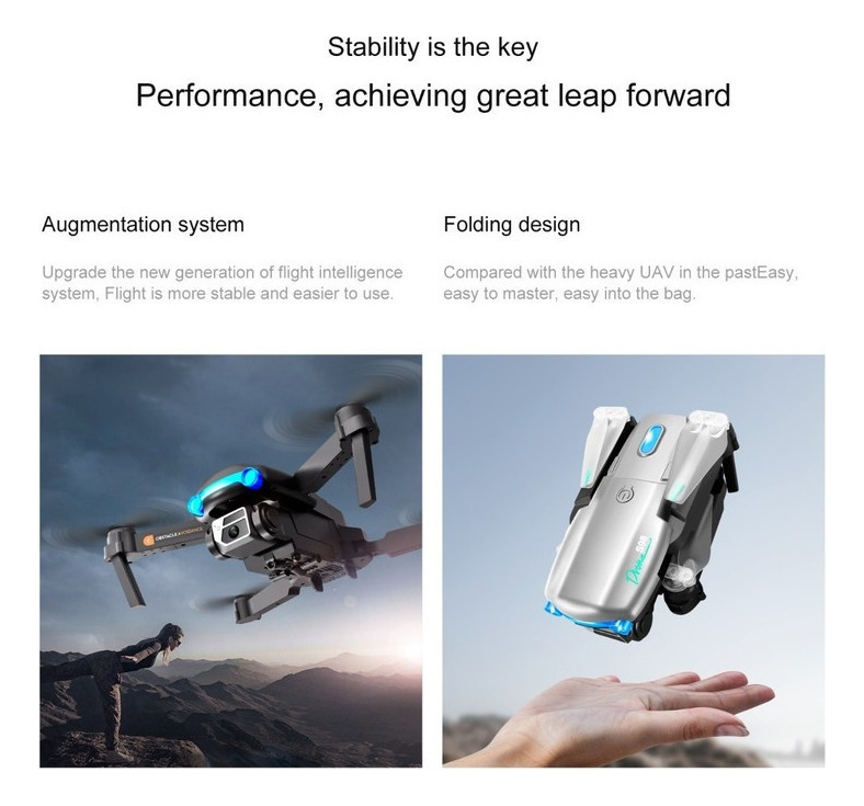 Mini Drone S98 Novo Rc 4k Hd Barato Com Câmera Dupla Com Led - Imagem 6