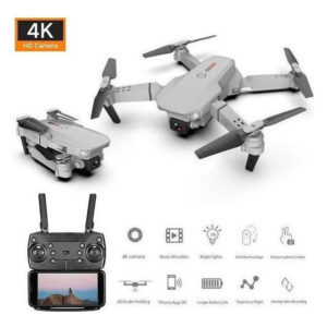E88 4k Câmera Dupla Mini Drone De Controle Remoto Dobrável