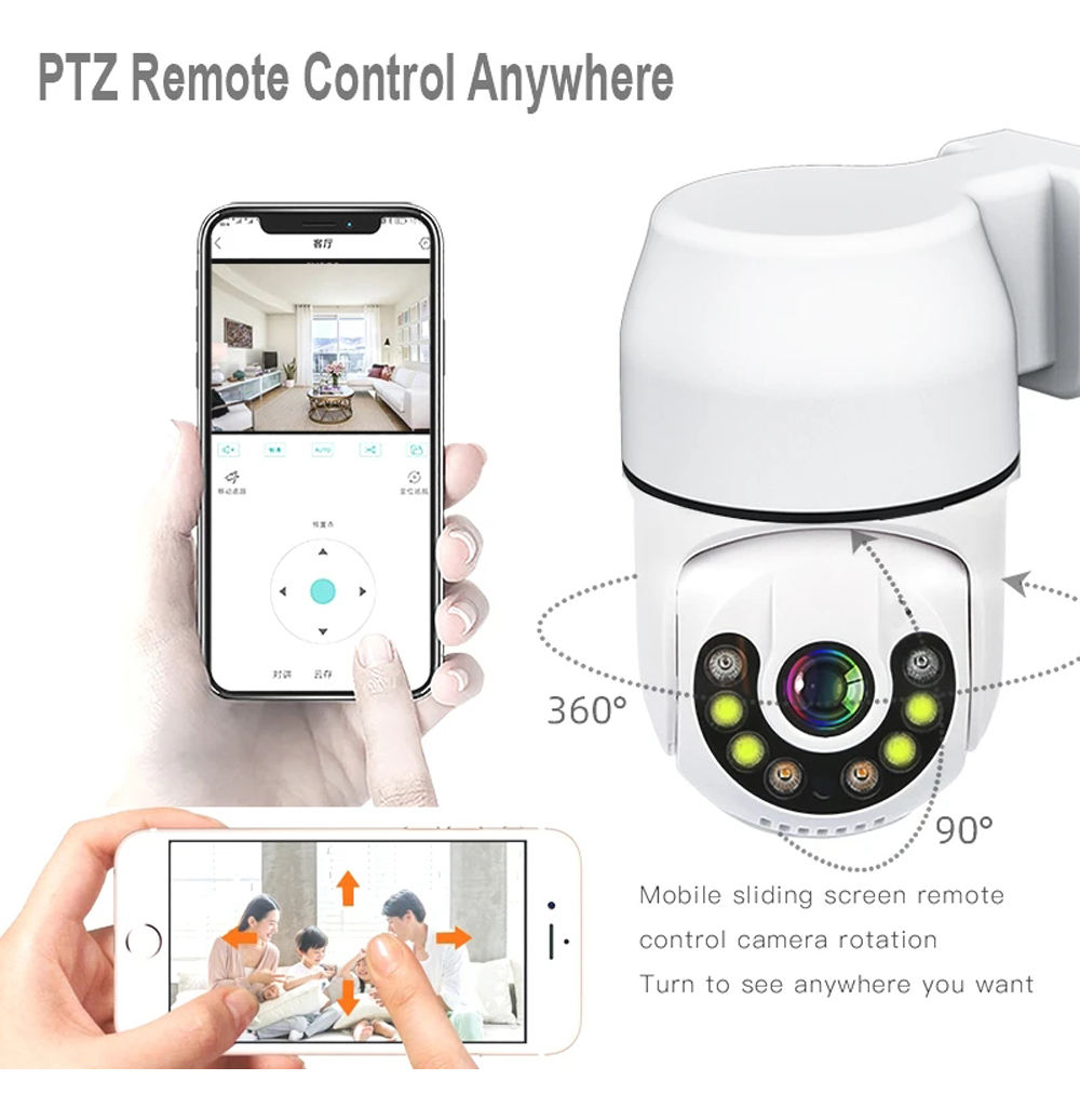 Câmera Ip Hd Ptz Câmera De Rastreamento Automático Humano Se - Imagem 6