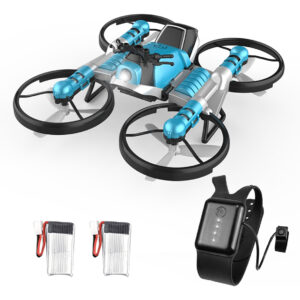Mini Drone 2 Em 1 Motocicleta, Deformação, Azul