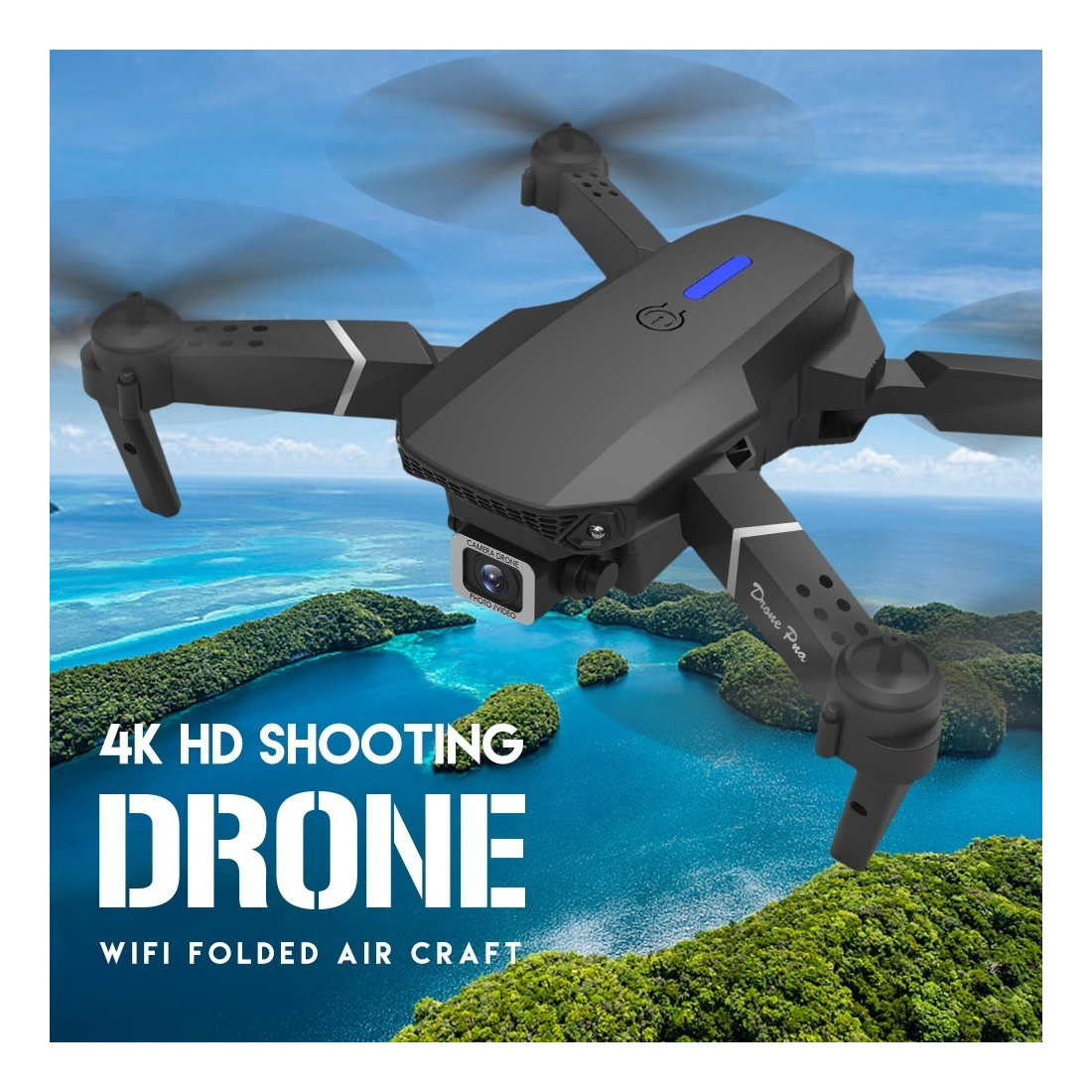 Ls-e525/e88 Mini Drones Com Camara Baratos Fantasma+bolsa 4k - Imagem 3