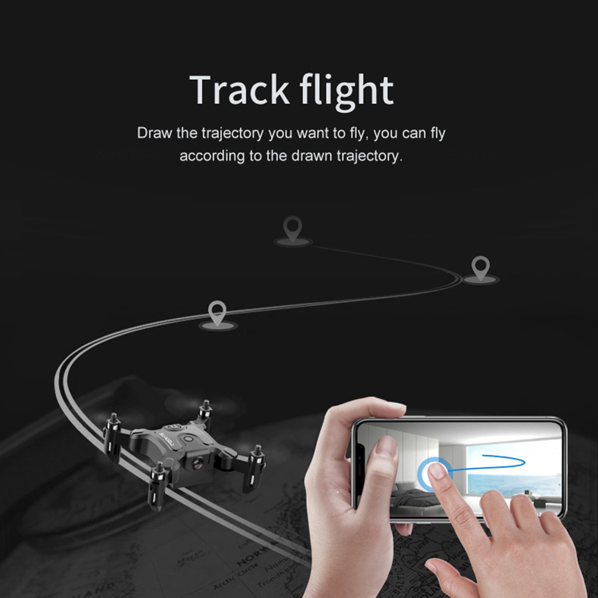 Modo Sem Cabeça Fpv Rc Quadcopter 2.4g Altitude Hold Drone - Imagem 5