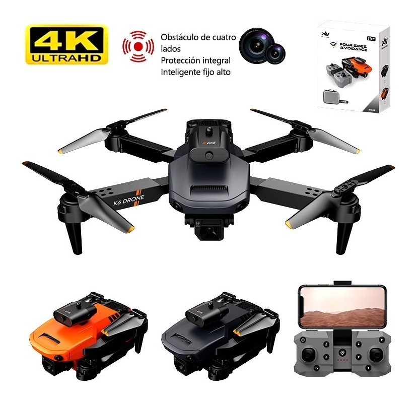 Mini Dobra Drone K6 Profissional Doble Camara 4k+3 Baterias