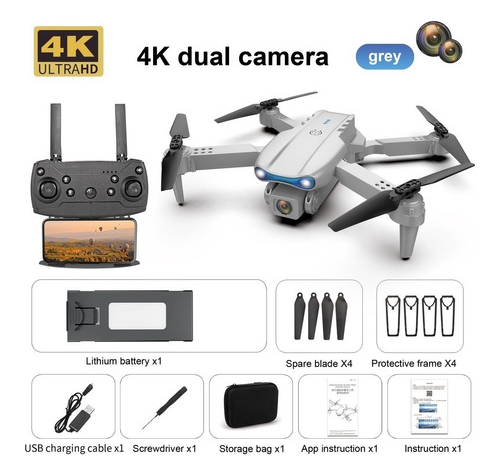 Drone Com Câmera Dupla 4k De Profissional De Alta Definição - Imagem 10