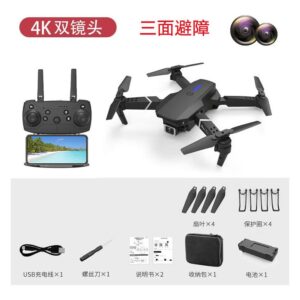 Drone Dobrável Xkj E88 Pro Com Câmera Dupla Grande Angular4k