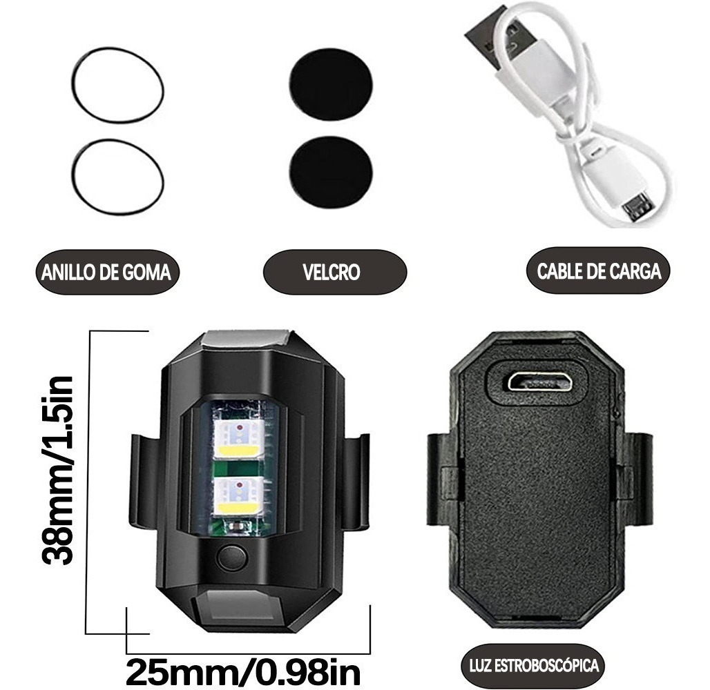 Mini Luz Estroboscópica Led Ulanzi Para Moto Drone - Imagem 10