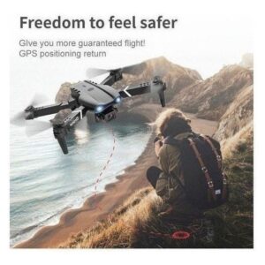 Câmera 4k Mini Drone E99 Pro Professional Com 2 Baterias