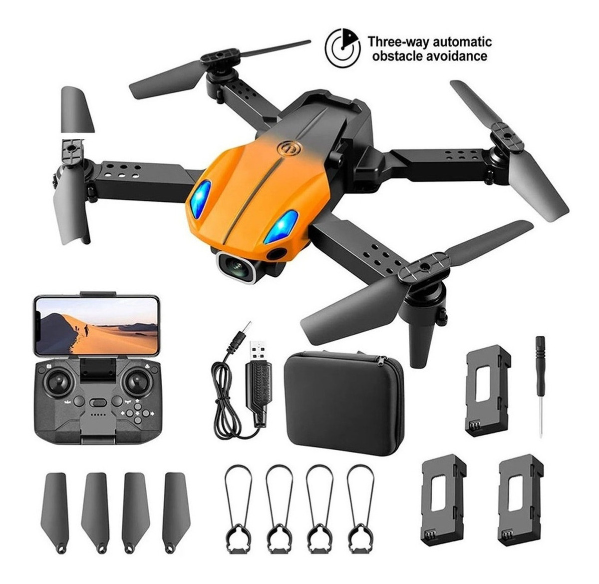 Drone Profissional Câmera 4k+3 Baterias 3