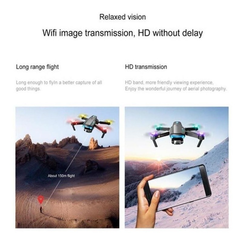 Drone Profissional Câmera 4k Evitação + 3 Baterias - Imagem 13