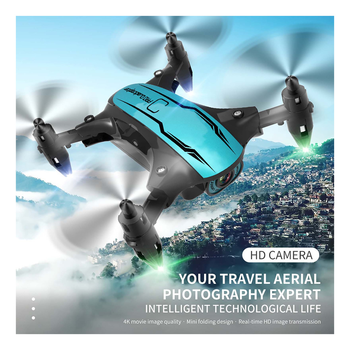 Cs02 Rc Drone Com Câmera 4k Wifi Fpv Iniciante Drone Mini - Imagem 3