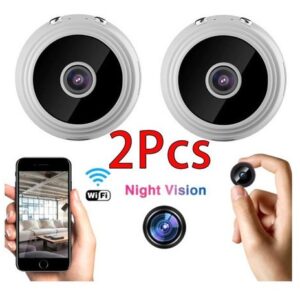 2 Mini Câmera Espiã Wifi Sem Fio Hd Spy Car Spy Camera