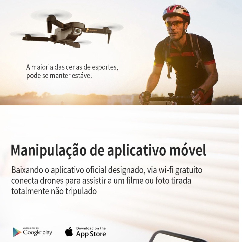 Drone Sem Câmera Rc V4s Wifi Fpv Preto - Imagem 7