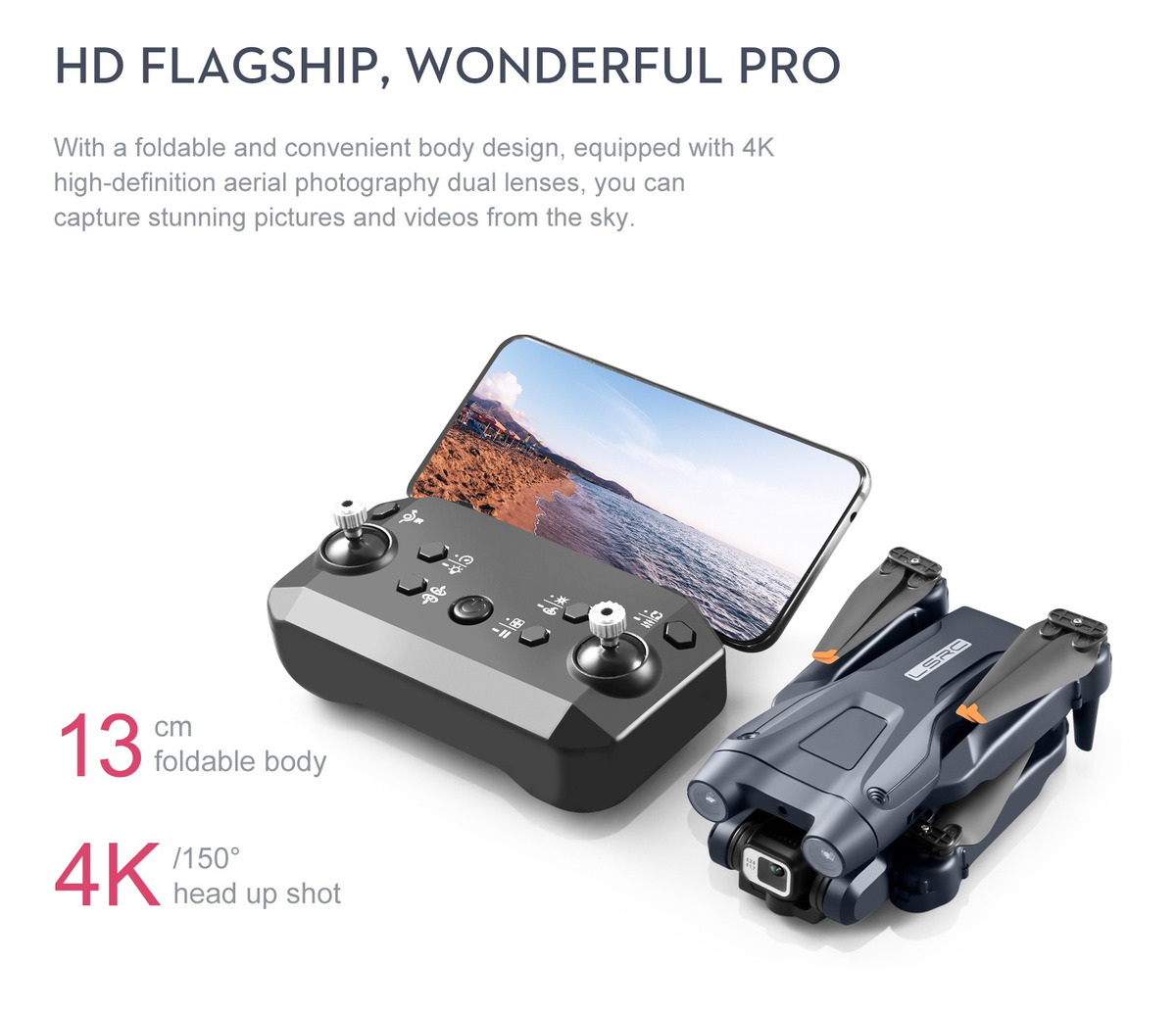 Mine Drone Profissionais Com Dual Camera Elicopterocontrole - Imagem 13