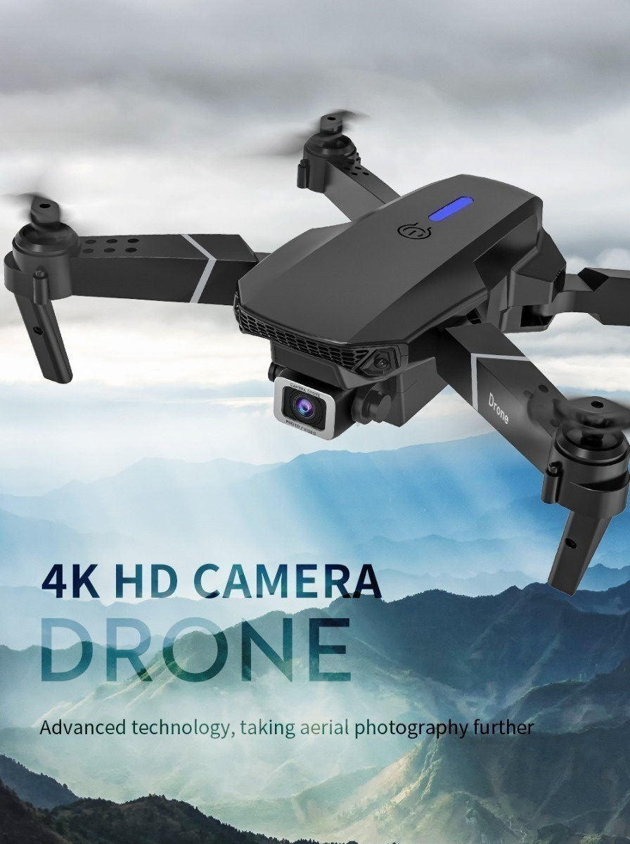 Mini Drones Com Câmera 4k Barata E88 Pro +3 Bateria - Imagem 3
