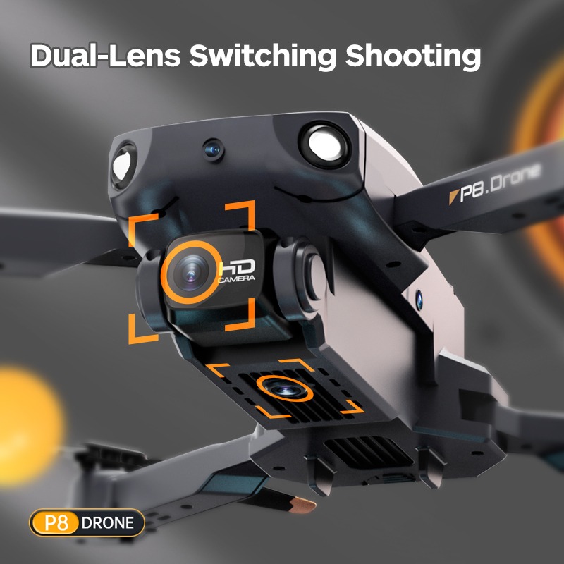 Drone Dobrável Profissional Novo Com Câmera 4k +2 Baterias - Imagem 6