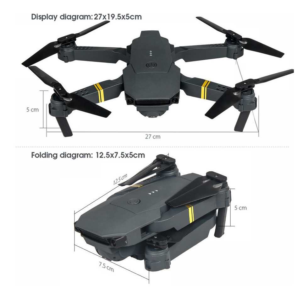 Drone E58 Com 2 Câmeras Hd 2.4ghz 3 Baterias - Imagem 8