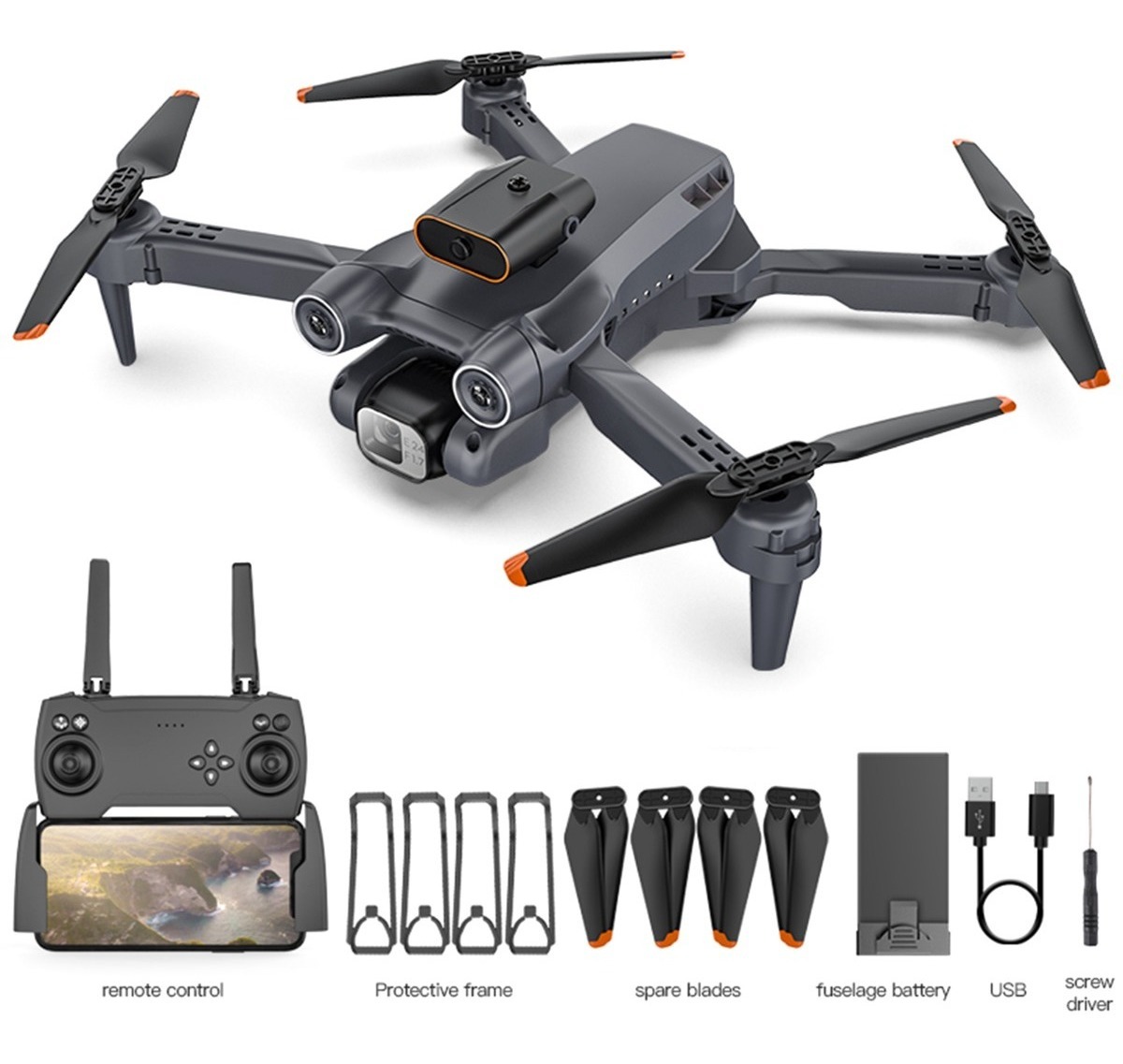 Drone Rc Com Câmera 4k Câmera Dupla Rc Quadcopter 360 Graus - Imagem 9